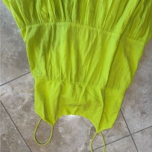 J. Crew Neon Yellow Dress